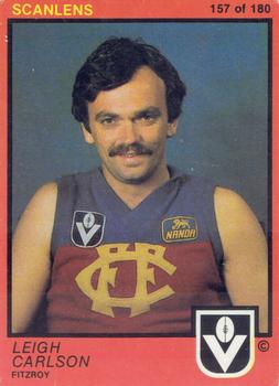 1982 Scanlens VFL #157 Leigh Carlson Front
